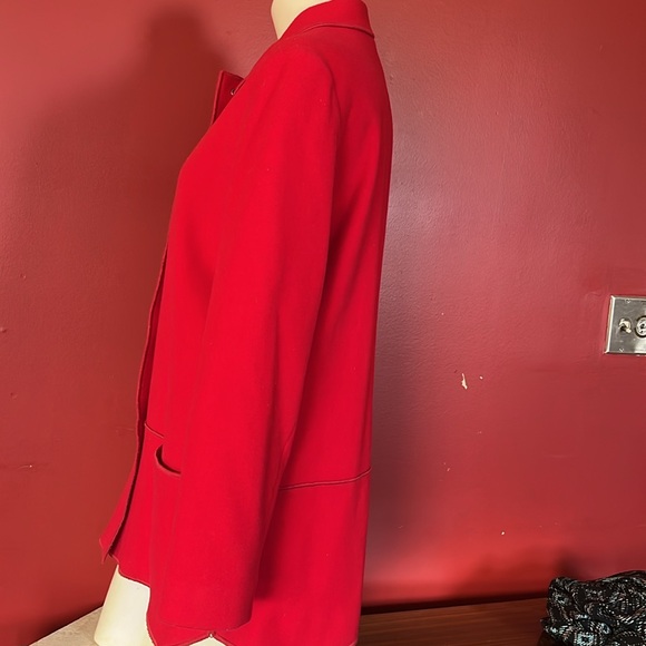 EUC Harve Benard wool red snap jacket - Picture 6 of 15